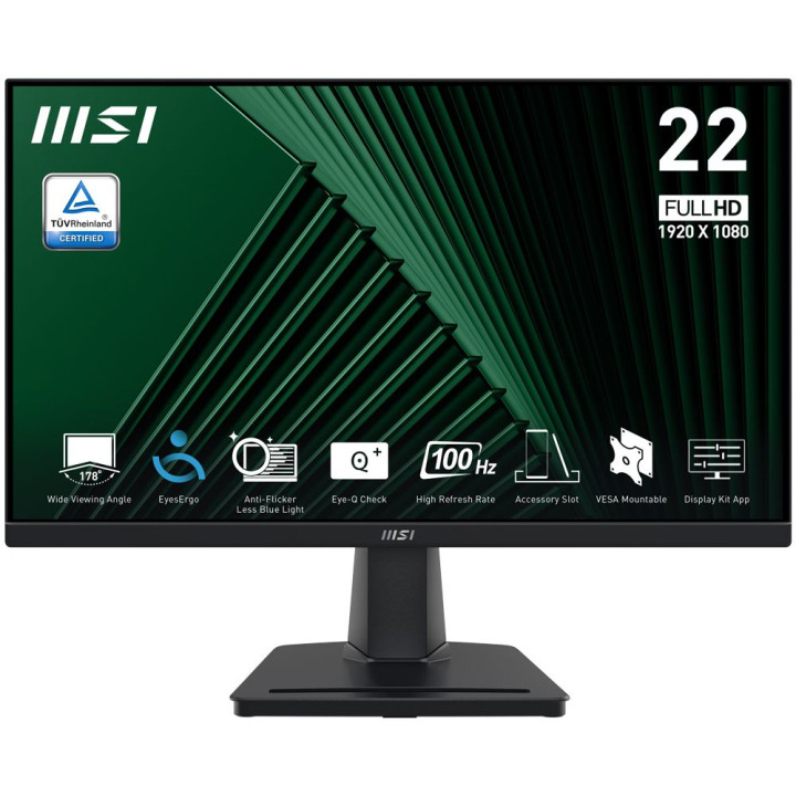 MSI PRO PRO MP225 21.5 FHD HDMI D-SUB BLACK